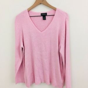 Lane Bryant V-Neck Ribbed Sweater